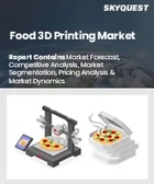 表紙：食品3Dプリンティング市場規模、シェア、成長分析：コンポーネント別、技術別、原料別、用途別、最終用途別、地域別－業界予測（2026-2033年）