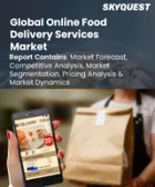 表紙：オンライン食品配達サービス市場規模、シェア、成長分析：タイプ別、決済方法別、チャネル別、地域別－業界予測2026-2033年