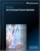 表紙：世界のAI臨床ケア市場2025-2029年