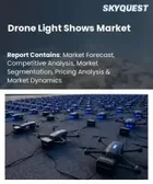 表紙：ドローンライトショー市場規模、シェア、成長分析：ドローン種類別、ショー種類別、運用モード別、技術別、用途別、エンドユーザー別、地域別- 業界予測2026-2033年