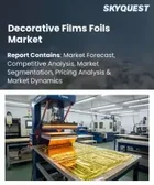 表紙：装飾用フィルム・フォイル市場規模、シェア、成長分析：素材タイプ別、デザイン・仕上げ別、用途別、最終用途セクター別、地域別、業界予測、2026-2033年
