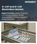 表紙：G-CSFおよびG-CSFバイオシミラー市場規模、シェア、成長分析：薬剤タイプ別、治療用途別、流通経路別、地域別－業界予測2026-2033年