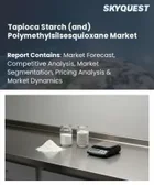表紙：タピオカ澱粉（および）ポリメチルシルセスキオキサン市場の規模、シェア、および成長分析：種類別、用途別、流通チャネル別、地域別―業界予測2026-2033年