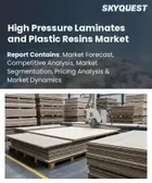 表紙：高圧ラミネートおよびプラスチック樹脂市場の規模、シェア、成長分析：製品タイプ別、用途別、流通チャネル別、エンドユーザー別、地域別―2026年～2033年の業界予測
