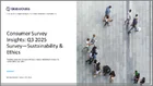表紙：消費者調査の分析：2025年第3四半期調査 - サステナビリティと倫理