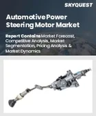 表紙：自動車用パワーステアリングモーター市場の規模、シェア、および成長分析：モータータイプ別、ステアリングシステムタイプ別、車種別、販売チャネル別、構成部品別、エンドユーザー別、地域別―2026年～2033年の業界予測