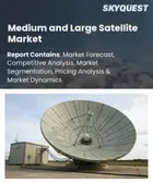 表紙：中型および大型衛星市場規模、シェア、成長分析：衛星タイプ別、軌道タイプ別、サブシステム別、用途別、エンドユーザー別、打ち上げプラットフォーム別、推進方式別、地域別―業界予測2026-2033年