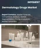 表紙：皮膚科用医薬品の市場規模、シェア、および成長分析：薬剤の種類別、適応症別、流通経路別、地域別―2026年～2033年の業界予測