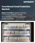 表紙：機能性食品プロバイオティクス市場の規模、シェア、および成長分析：製品タイプ別、原料タイプ別、形態別、用途別、流通チャネル別、エンドユーザー別、地域別―2026年～2033年の業界予測