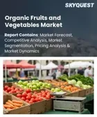 表紙：有機果物・野菜市場の規模、シェア、成長分析：製品タイプ別、形態別、流通チャネル別、栽培方法別、用途別、エンドユーザー別、地域別―2026年～2033年の業界予測