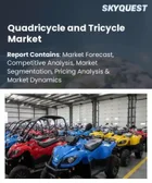 表紙：クアドリシクル・トライシクル市場：車両タイプ別、パワートレインタイプ別、設計レイアウト構成別、用途別、流通チャネル別、地域別 - 産業予測、2026年～2033年