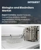 表紙：生物製剤およびバイオシミラー市場の規模、シェア、成長分析：製品タイプ別、原料別、治療用途別、流通チャネル別、地域別―2026年～2033年の業界予測