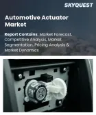 表紙：自動車用アクチュエータ市場の規模、シェア、および成長分析：製品タイプ別、作動機構別、車両タイプ別、駆動方式別、販売チャネル別、地域別―2026年～2033年の業界予測