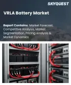 表紙：VRLAバッテリー市場の規模、シェア、および成長分析：タイプ別、電圧別、容量別、用途別、エンドユーザー別、販売チャネル別、地域別―2026年～2033年の業界予測