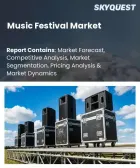 表紙：音楽フェスティバルの市場規模、シェア、成長分析：収益源別、フェスティバル種別、来場者数別、形式別、観客層別、主催者種別、地域別―2026年～2033年の業界予測