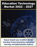 表紙：教育テクノロジー市場：インフラ、システム、デバイス、ソリューション別（2022年～2027年）
