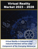 表紙：バーチャルリアリティの世界市場：セグメント別、機器別、用途別、ソリューション別（2023年～2028年）