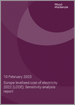 表紙：欧州のLCOE (均等化発電原価)：感応度の分析 (2022年)
