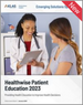 表紙：Healthwiseによる患者教育：新興ソリューションスポットライト (2023年)