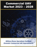 表紙：商用UAV市場 (2023～2028年)：ドローンタイプ・使用事例と用途・サポートインフラ・サービス