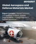表紙：航空宇宙・防衛材料市場規模、シェア、成長分析：材料別、部品別、用途別、地域別－業界予測、2026年～2033年