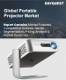 表紙：ポータブルプロジェクター市場規模、シェア、成長分析：流通チャネル別、技術別、サイズ別、ルーメン別、解像度別、投影画像サイズ別、用途別、地域別－業界予測2026-2033年