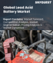 表紙：鉛蓄電池市場規模、シェア、および成長分析：技術別、タイプ別、製造方法別、エンドユーザー別、地域別－業界予測 2026-2033年