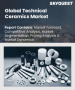 表紙：テクニカルセラミックスの市場規模、シェア、成長分析：原材料別、製品別、用途別、最終用途別、地域別 - 業界予測（2026年～2033年）