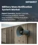 表紙：軍事用一斉通知システムの市場規模、シェア、および成長分析：構成要素別、通知チャネル別、用途別、導入形態別、エンドユーザー別、販売チャネル別、地域別―2026年～2033年の業界予測