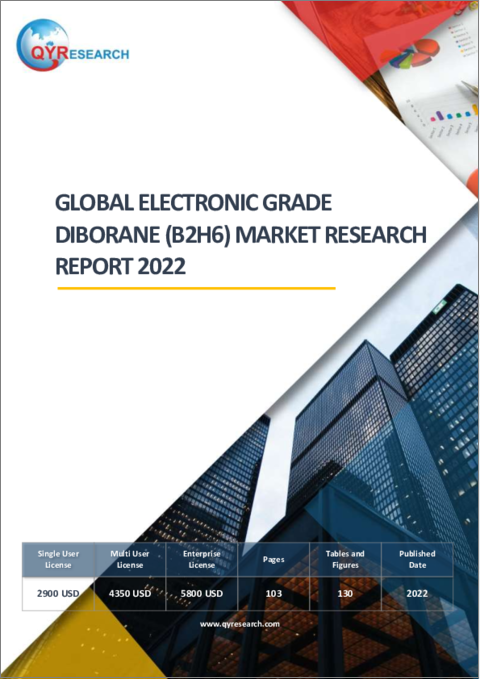 表紙：エレクトロニクス用ジボラン（B2H6）の世界市場（2022年）