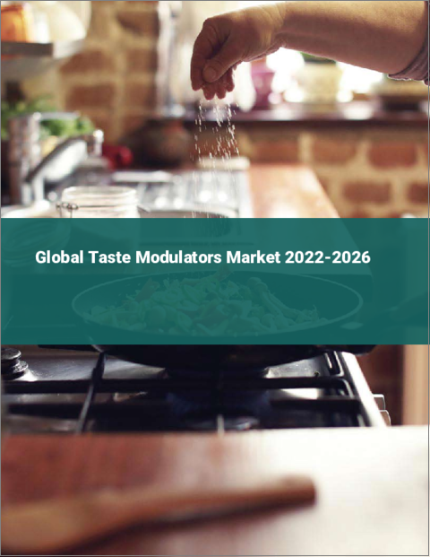 表紙：テイストモジュレーター（味覚修飾物質）の世界市場：2022年～2026年