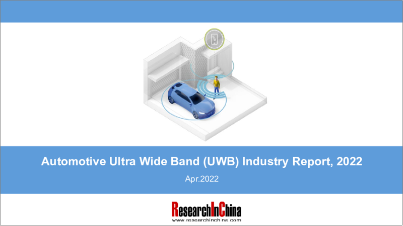 表紙：自動車用UWB (超広帯域無線システム) 産業の分析 (2022年)