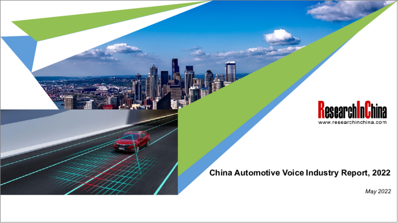 表紙：中国の自動車音声認識産業：2021-2022年