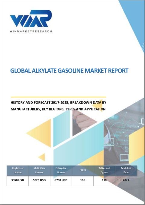 表紙：アルキレートガソリンの世界市場、実績と予測（2017年～2028年）