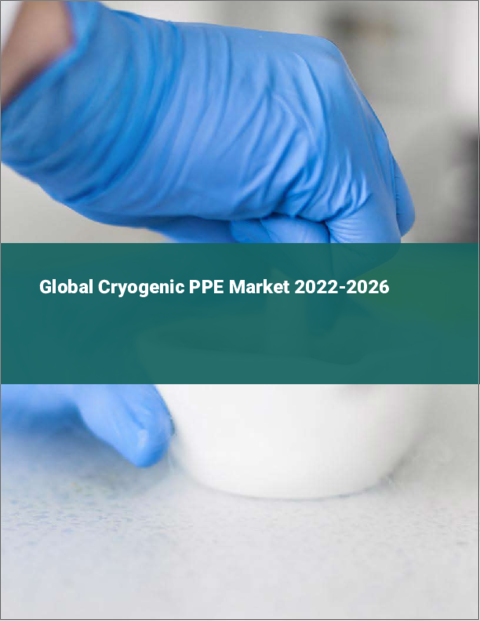 表紙：極低温PPEの世界市場（2022年～2026年）