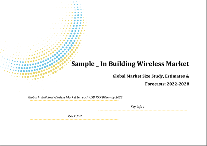 表紙：建物内無線の世界市場規模調査：展開別、エンドユーザー別、コンポーネント別、ビジネスモデル別、会場別、地域別予測（2022年～2028年）