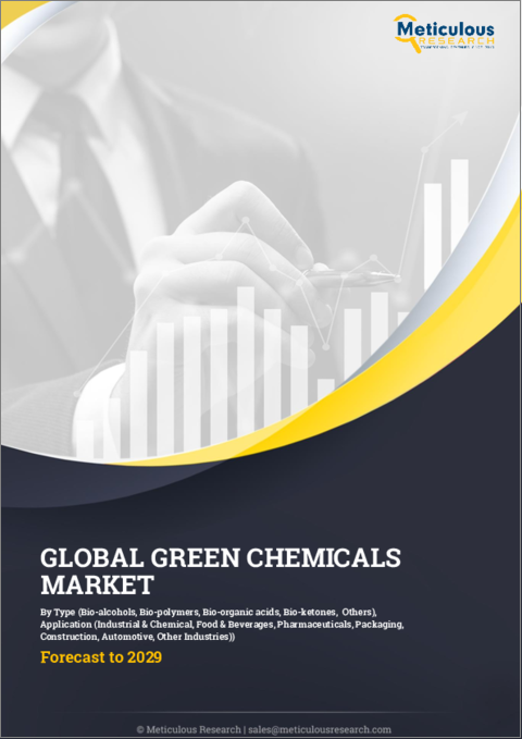 表紙：グリーンケミカルの世界市場：タイプ別、用途別 - 2029年までの予測