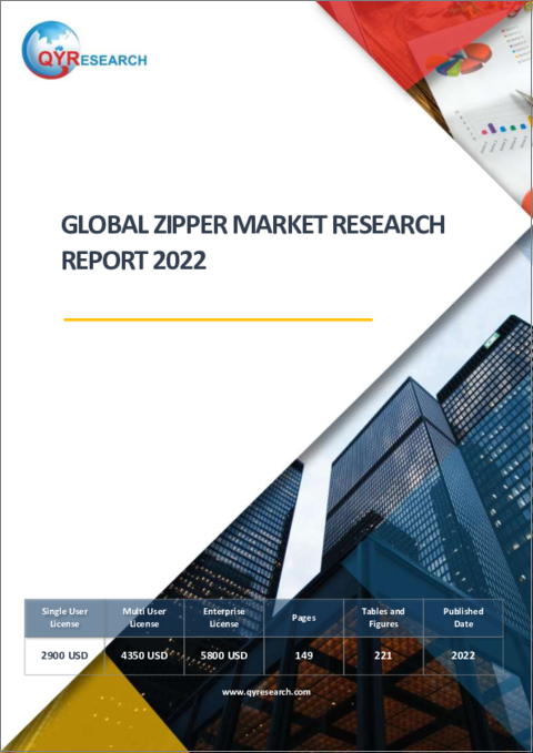 表紙：ジッパーの世界市場 (2022年)