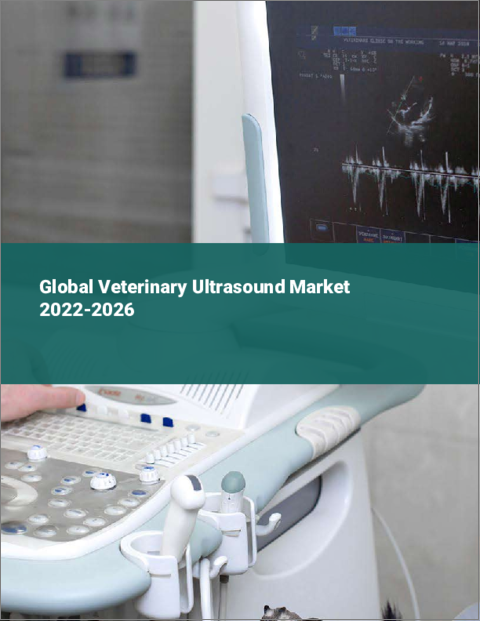 表紙：動物用超音波診断装置の世界市場：2022年～2026年