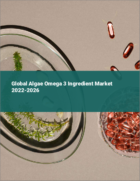 表紙：藻由来オメガ3成分の世界市場：2022年～2026年
