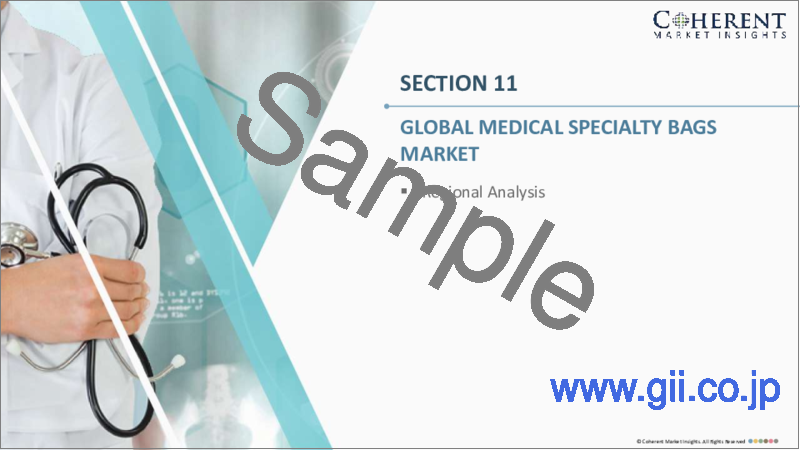サンプル1：医療用特殊バッグの世界市場：製品別、地域別-規模、シェア、展望、機会分析-2022～2028年