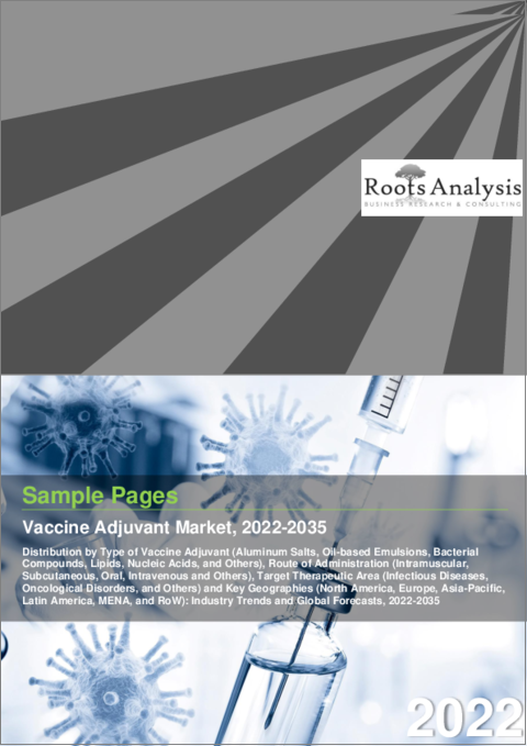 表紙：ワクチンアジュバント市場：ワクチンアジュバントタイプ別、投与経路別