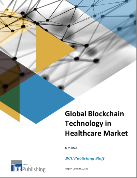 表紙：ヘルスケアにおけるブロックチェーン技術の世界市場