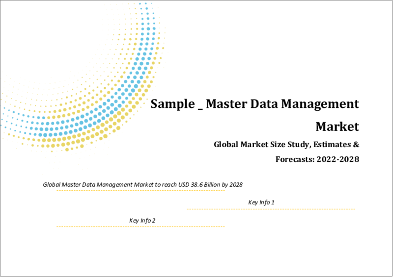 表紙：マスターデータ管理（MDM）の世界市場規模：コンポーネント・組織規模・展開モード・業界・地域別の予測（2022年～2028年）