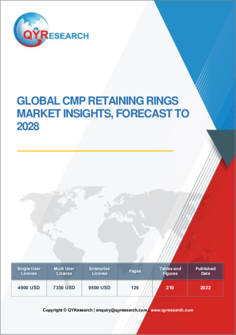 表紙：CMPリテーナリングの世界市場：考察と予測 (2028年まで)