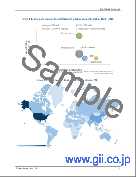 サンプル2：低侵襲脊椎手術の世界市場 (2022年～2028年) - MedSuite