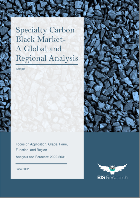 表紙：特殊カーボンブラックの世界市場 (2022-2031年)：用途・グレード・形態・機能・地域別の分析・予測