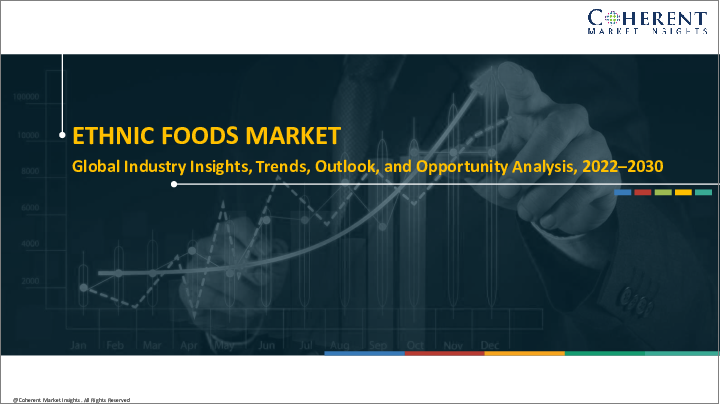 表紙：エスニック食品の市場規模・シェア・展望・機会 (2022年～2030年)：流通経路・地域別