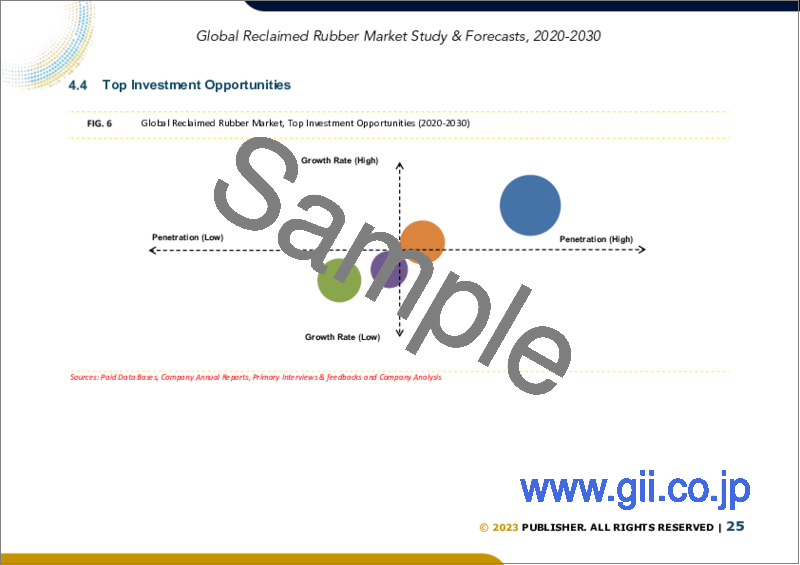 サンプル2：再生ゴムの世界市場（2022年～2028年）：製品別、最終用途別、地域別の市場規模調査と予測