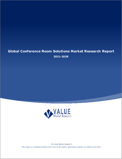 表紙：会議室ソリューションの世界市場-産業分析、規模、シェア、成長、動向、2022年から2028年までの予測